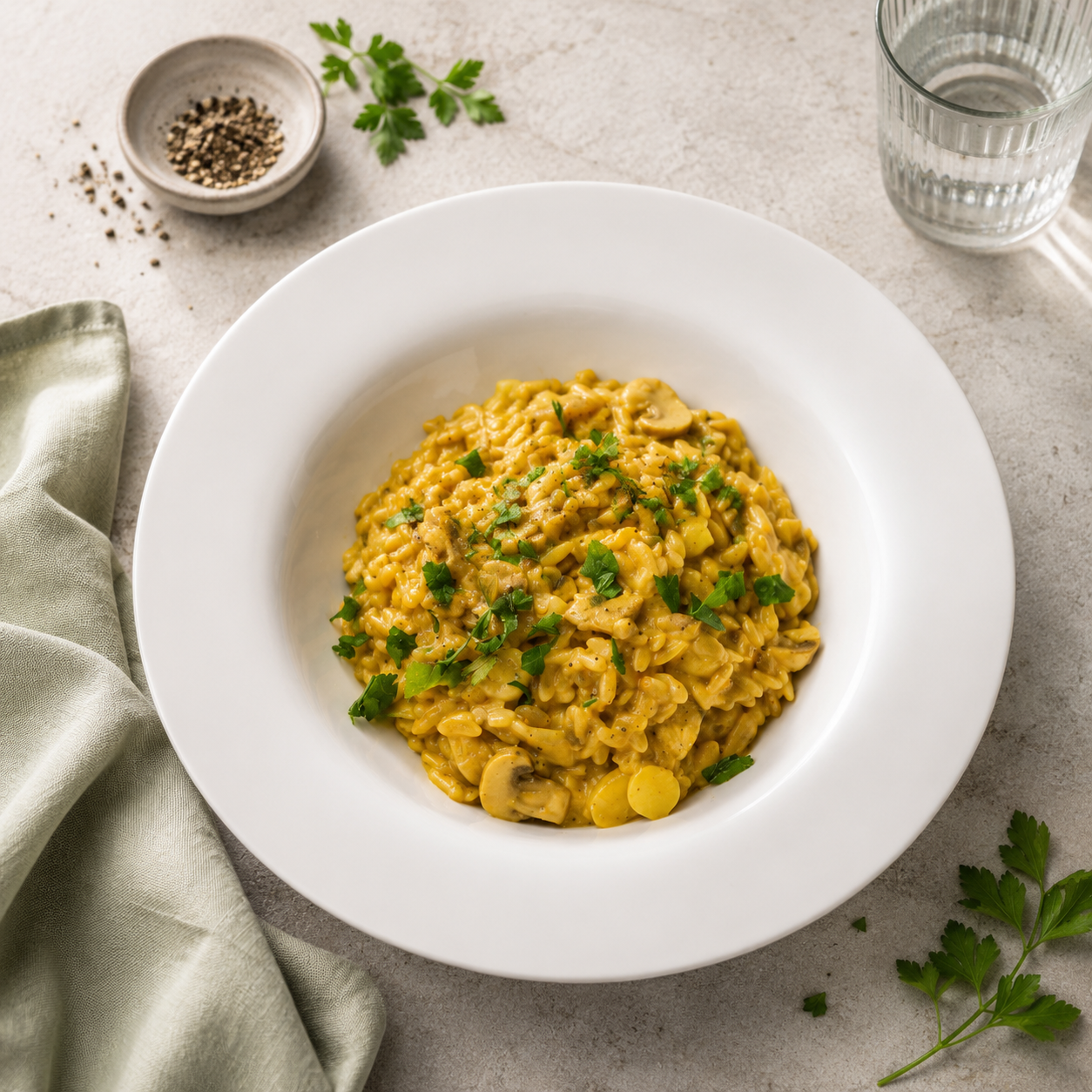 Orzo au poulet