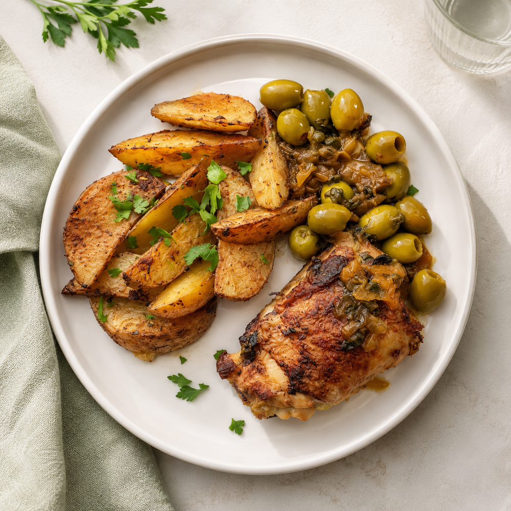 Poulet olive Potatoes