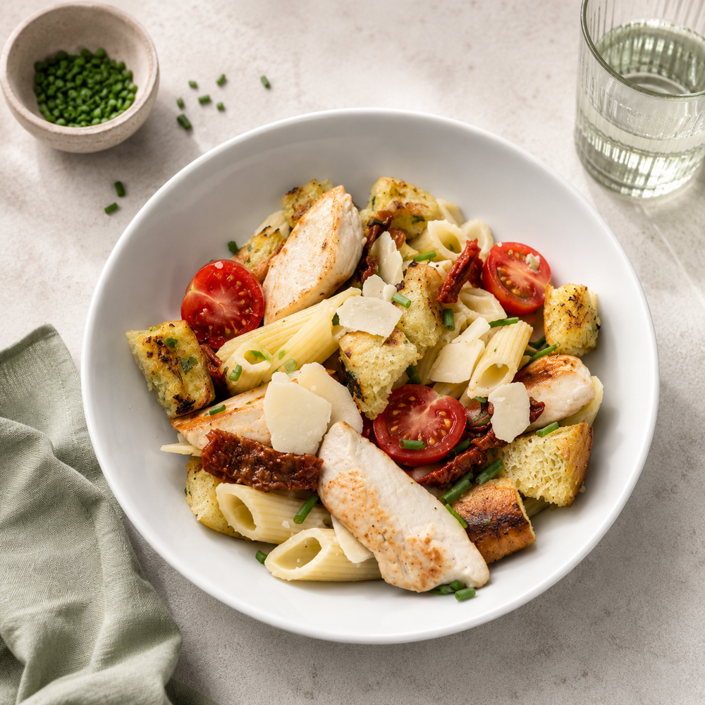 Salade de pâte façon cesar